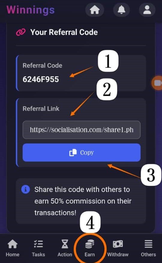 Referral Program Interface
